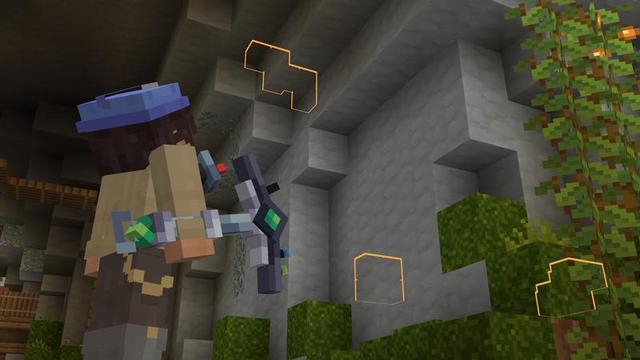 Screenshot of the Minecraft Bedrock Marketplace product Custom Pickaxes created by Cubed Creations.