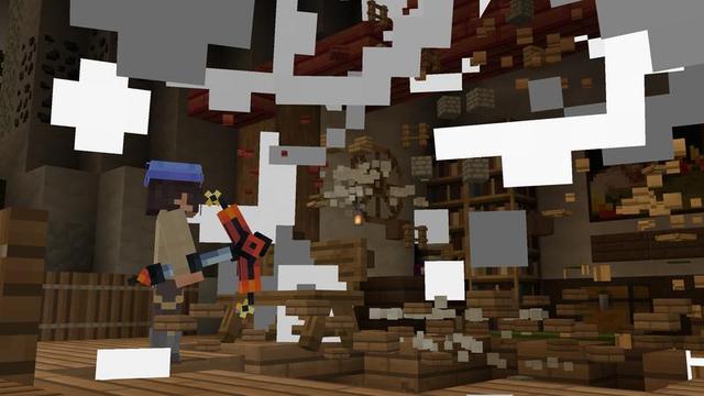 Screenshot of the Minecraft Bedrock Marketplace product Custom Pickaxes created by Cubed Creations.