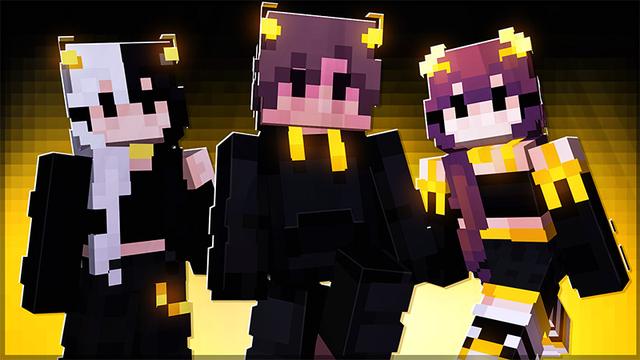 Thumbnail of the Minecraft Bedrock Marketplace product Dark x Gold created by Cubed Creations.