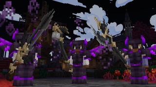 Screenshot of the Minecraft Bedrock Marketplace product Demon Weapons created by Cubed Creations.