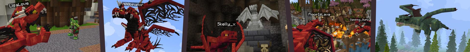 Panorama of the Minecraft Bedrock Marketplace product Dragon Evolve created by Cubed Creations.
