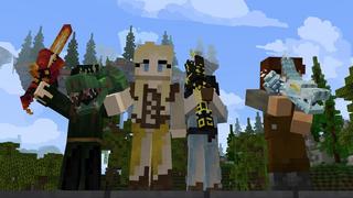 Screenshot of the Minecraft Bedrock Marketplace product Dragon Weapons created by Cubed Creations.