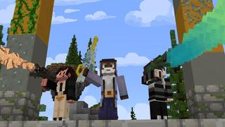 Screenshot of the Minecraft Bedrock Marketplace product Dragon Weapons created by Cubed Creations.