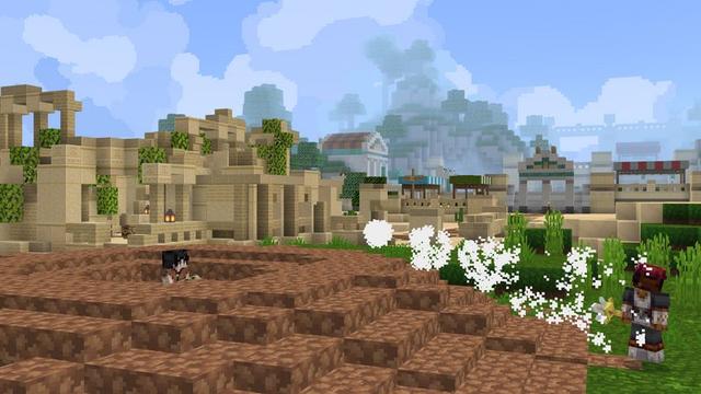 Screenshot of the Minecraft Bedrock Marketplace product Elemental Weapons created by Cubed Creations.