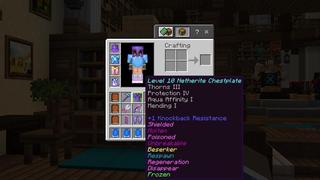 Screenshot of the Minecraft Bedrock Marketplace product Enchantments++ created by Cubed Creations.