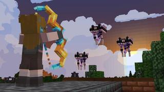 Screenshot of the Minecraft Bedrock Marketplace product Epic Bows created by Cubed Creations.