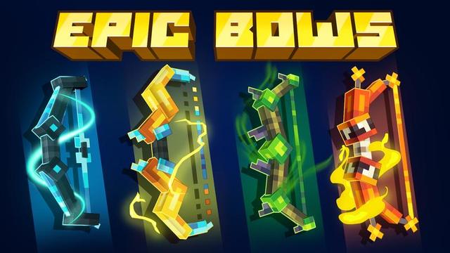 Thumbnail of the Minecraft Bedrock Marketplace product Epic Bows created by Cubed Creations.
