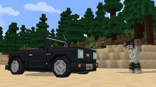 Screenshot of the Minecraft Bedrock Marketplace product Flying Car created by Cubed Creations.