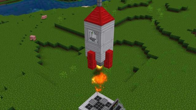 Screenshot of the Minecraft Bedrock Marketplace product Galaxy Craft created by Cubed Creations.