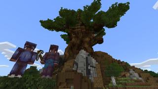 Screenshot of the Minecraft Bedrock Marketplace product Giant Tree House created by Cubed Creations.