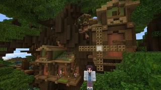 Screenshot of the Minecraft Bedrock Marketplace product Giant Tree House created by Cubed Creations.