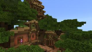 Screenshot of the Minecraft Bedrock Marketplace product Giant Tree House created by Cubed Creations.