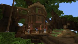 Screenshot of the Minecraft Bedrock Marketplace product Giant Tree House created by Cubed Creations.