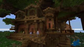 Screenshot of the Minecraft Bedrock Marketplace product Giant Tree House created by Cubed Creations.
