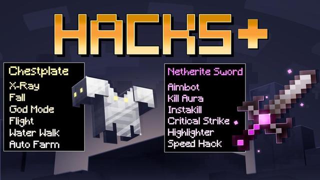 Thumbnail of the Minecraft Bedrock Marketplace product HACKS+ created by Cubed Creations.
