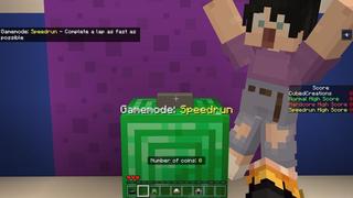 Screenshot of the Minecraft Bedrock Marketplace product Infinity Moving Blocks Parkour created by Cubed Creations.