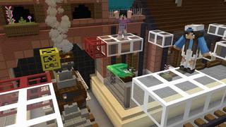 Screenshot of the Minecraft Bedrock Marketplace product Infinity Moving Blocks Parkour created by Cubed Creations.