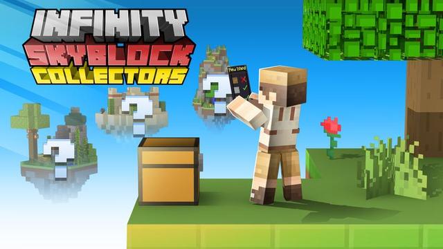 Thumbnail of the Minecraft Bedrock Marketplace product Infinity Skyblock Collectors created by Cubed Creations.