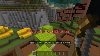 Screenshot of the Minecraft Bedrock Marketplace product Infinity Snake Parkour created by Cubed Creations.