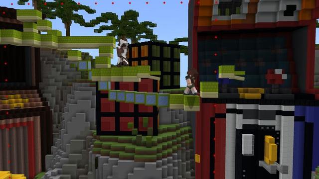 Screenshot of the Minecraft Bedrock Marketplace product Infinity Snake Parkour created by Cubed Creations.