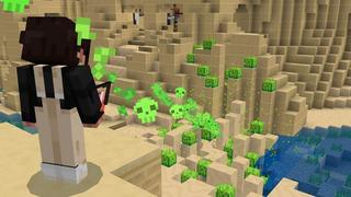 Screenshot of the Minecraft Bedrock Marketplace product Laser Eyes created by Cubed Creations.