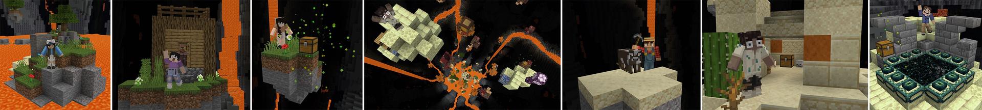 Panorama of the Minecraft Bedrock Marketplace product Lava Escape created by Cubed Creations.