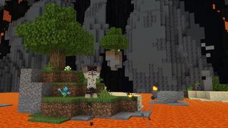 Screenshot of the Minecraft Bedrock Marketplace product Lava Escape created by Cubed Creations.