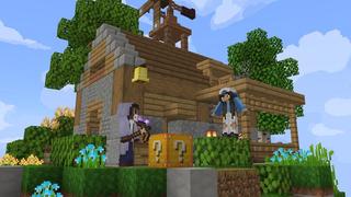 Screenshot of the Minecraft Bedrock Marketplace product Lucky Block Skyblock created by Cubed Creations.