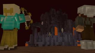 Screenshot of the Minecraft Bedrock Marketplace product Lucky Block Skyblock created by Cubed Creations.