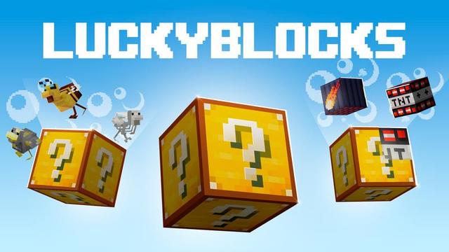 Thumbnail of the Minecraft Bedrock Marketplace product Lucky Blocks created by Cubed Creations.