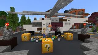 Screenshot of the Minecraft Bedrock Marketplace product Lucky Blocks created by Cubed Creations.