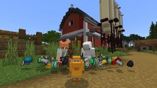Screenshot of the Minecraft Bedrock Marketplace product Lucky Mobs created by Cubed Creations.