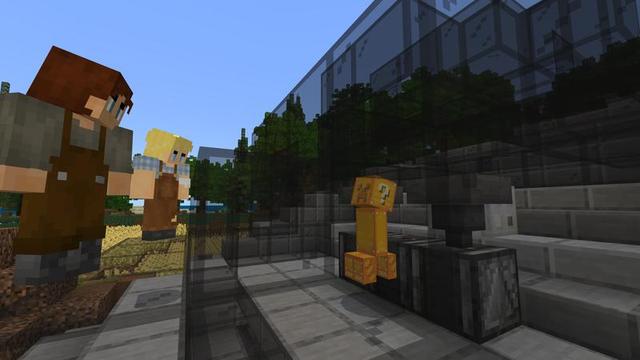 Screenshot of the Minecraft Bedrock Marketplace product Lucky Mobs created by Cubed Creations.