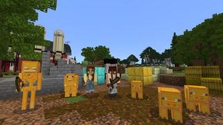 Screenshot of the Minecraft Bedrock Marketplace product Lucky Mobs created by Cubed Creations.