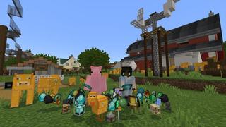 Screenshot of the Minecraft Bedrock Marketplace product Lucky Mobs created by Cubed Creations.