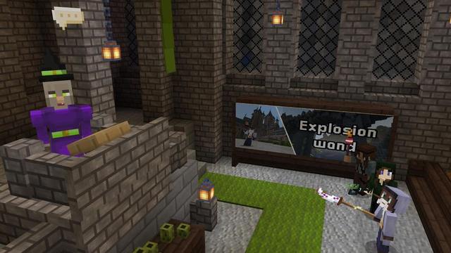 Screenshot of the Minecraft Bedrock Marketplace product Magic Wands (Castle & Dragons) created by Cubed Creations.