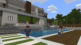 Screenshot of the Minecraft Bedrock Marketplace product Millionaire Summer Mansion created by Cubed Creations.