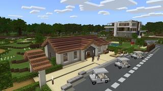 Screenshot of the Minecraft Bedrock Marketplace product Millionaire Summer Mansion created by Cubed Creations.