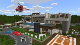 Screenshot of the Minecraft Bedrock Marketplace product Millionaire Summer Mansion created by Cubed Creations.