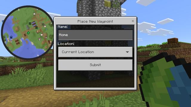 Screenshot of the Minecraft Bedrock Marketplace product Minimap Add-On created by Cubed Creations.