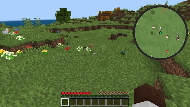Screenshot of the Minecraft Bedrock Marketplace product Minimap Add-On created by Cubed Creations.