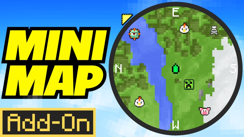 Thumbnail of the Minecraft Bedrock Marketplace product Minimap Add-On created by Cubed Creations.