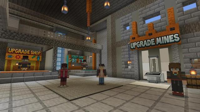 Screenshot of the Minecraft Bedrock Marketplace product Mining Robot Suits created by Cubed Creations.