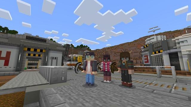 Screenshot of the Minecraft Bedrock Marketplace product Mining Robot Suits created by Cubed Creations.