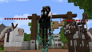 Screenshot of the Minecraft Bedrock Marketplace product Mob + Weapon Fusion created by Cubed Creations.