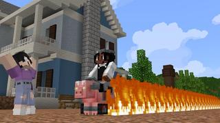 Screenshot of the Minecraft Bedrock Marketplace product Mob + Weapon Fusion created by Cubed Creations.