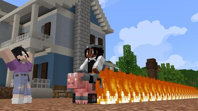 Screenshot of the Minecraft Bedrock Marketplace product Mob + Weapon Fusion created by Cubed Creations.