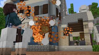 Screenshot of the Minecraft Bedrock Marketplace product Mob + Weapon Fusion created by Cubed Creations.