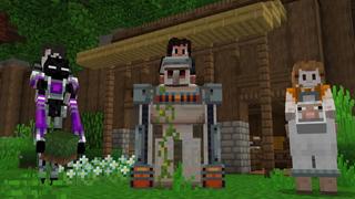 Screenshot of the Minecraft Bedrock Marketplace product Mob Suits created by Cubed Creations.