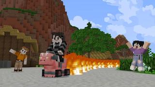 Screenshot of the Minecraft Bedrock Marketplace product Mob Suits created by Cubed Creations.